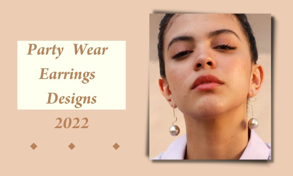 Try these beautiful earrings with any party wear outfit/ Trendy heavy earring  design collection - YouTube | Hair chains, Ear chain, Pearl necklace designs