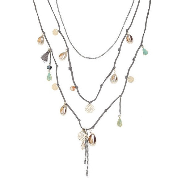 Buy Boho Layered Necklace - 3 Layer Necklace – FASHKA